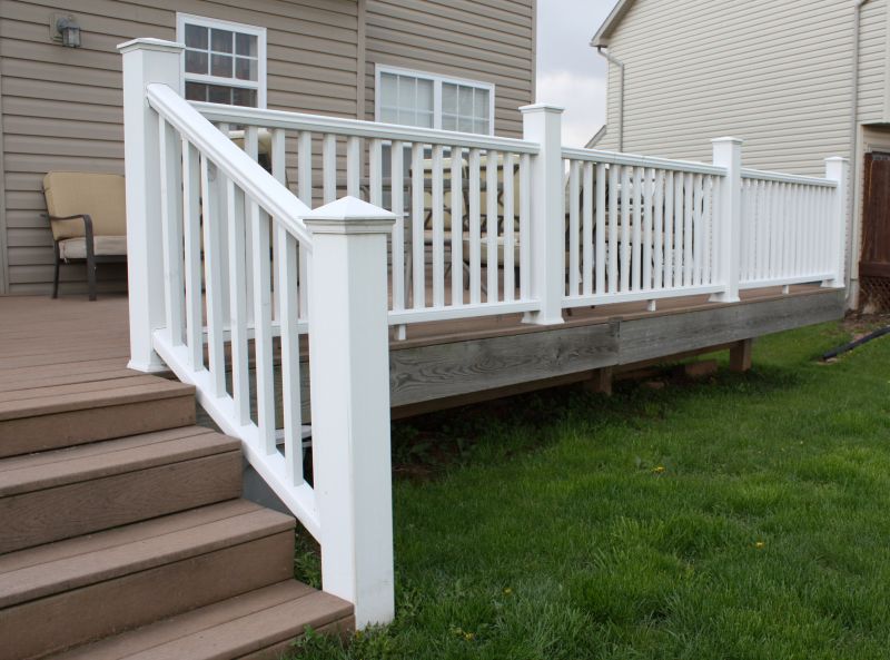 Patio Railing Installation detail